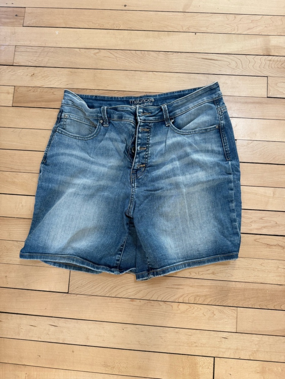 Maurices Ever Flex High Rise Jean Shorts